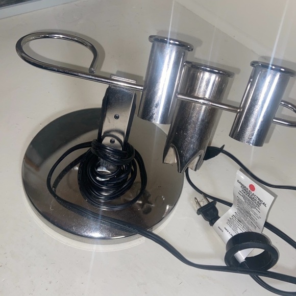 • Chrom Plated Steel with Electric curling iron blow dryer holder L6 - Picture 2 of 4